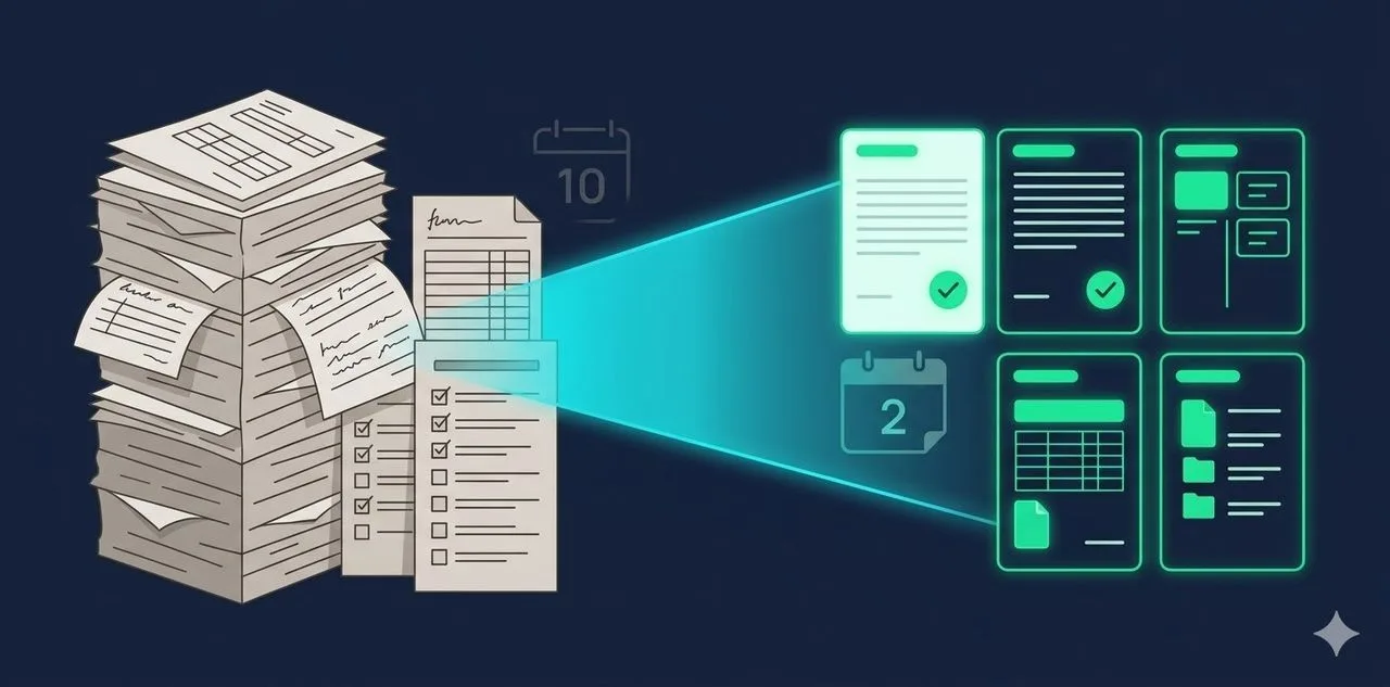 Automazione AI della documentazione di consulenza: da 10 giorni a 2 giorni per progetto, zero errori, qualità superiore al processo manuale.